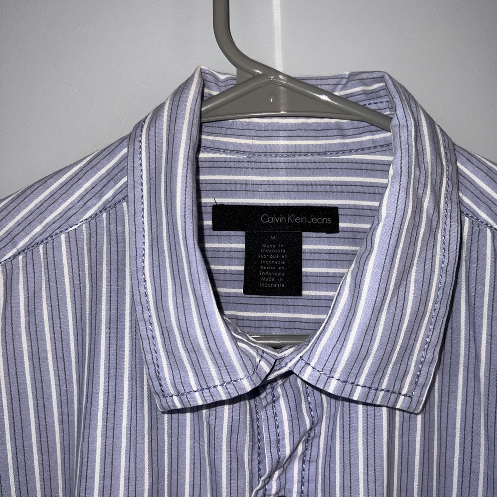 Calvin Klein Jeans MENS Long sleeve Button Up Size Medium
